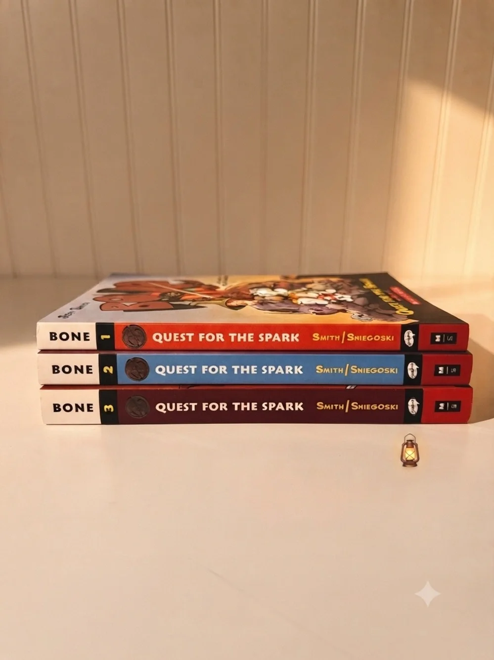 Bone: Quest For The Spark Adventure Books (Book 1, 2, and 3) Scholastic (3-pack)